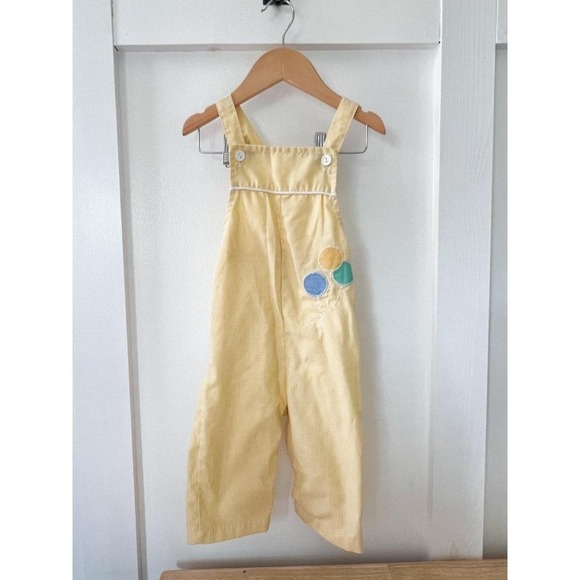 healthtex Other - Healthtex vintage yellow overalls size 24 months